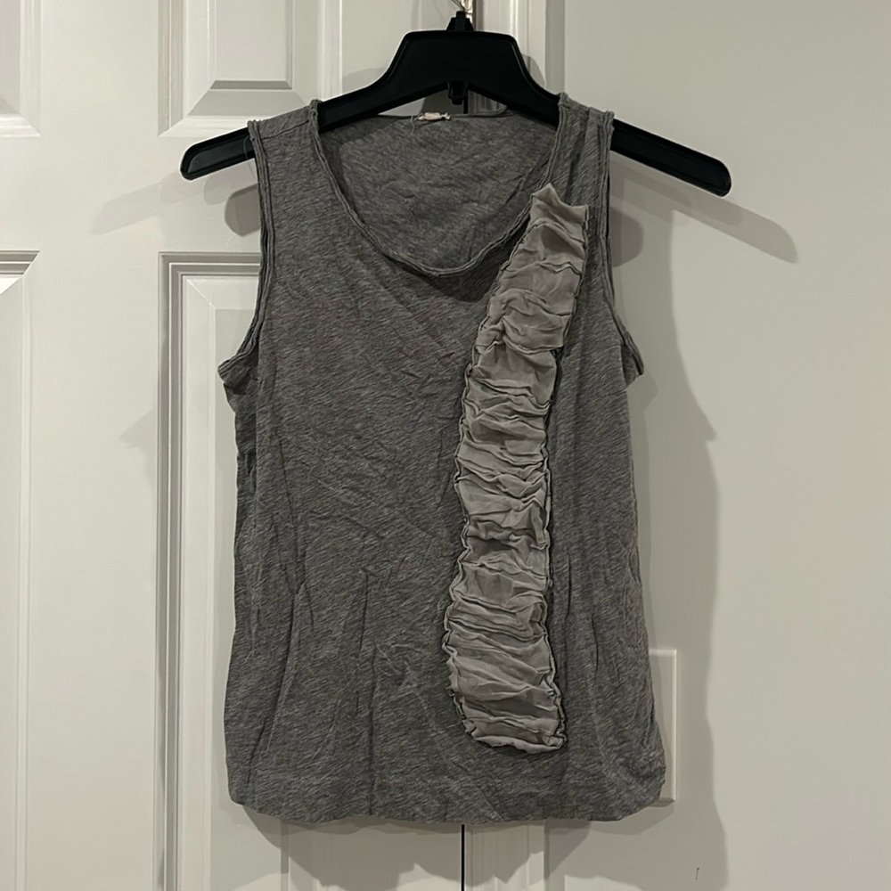J. Crew Ruffle Sash Tissue Tank